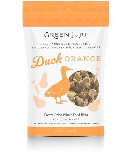 Amazon.com : Green Juju Duck Orange Freeze-Dried Whole Food Bites