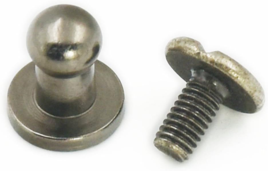 Bottoni A Vite In Ottone Per Pelletteria - 10 Set Di Rivetti Per Borse, Cinture E Fai Da Te - Foto 6