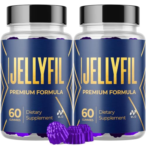 (2 Pack) Jellyfil Gummies, Official Jellyfil Gummys with All Natural Ingredients, Advanced Formula Maximum Strength Supplement with Natural Active Lifestyle Support Premium Multivitamins (120 Gummies)