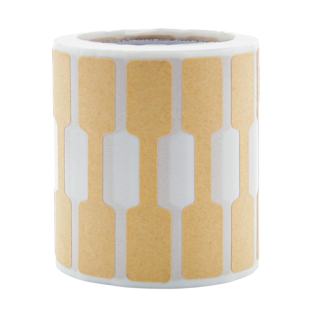 Photo 1 of 1 Rolls Brown Tamper Evident Stickers Jewelry Price Tag Sticker 500 PCS Tamper Proof Decals for Jars Envelopes Takeouts Packaging Gift Packing Price Identification Labels for Ring Necklace Bracelet