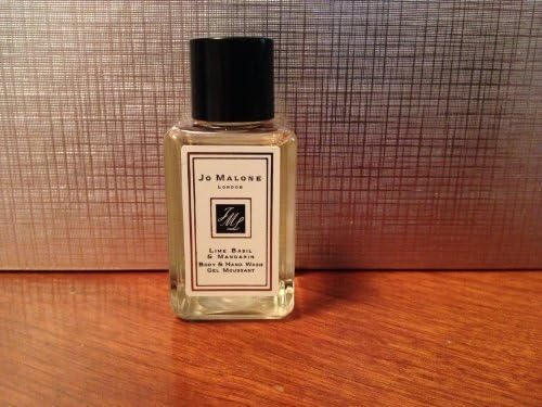 Jo Malone Lime Basil & Mandarin Body & Hand Wash Gel, Deluxe Travel Size 05 Oz