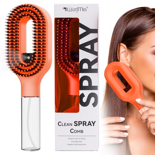 Manual Anti-Frizz Misting Hair Brush with Refillable Reservoir... 51Jq2IWyEzL