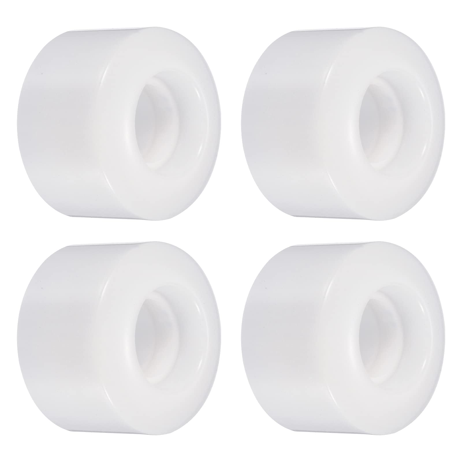 PATIKIL 55mm Skateboard Wheel, 4 Pack Street Wheels for Skateboards Cruiser Wheel Replacement 80A, White