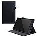 Fire HD 10 Case, Amazon Fire HD 10 2015 Case, rooCASE Dual View Leather PU Folio Slim Fit Lightweight Folding Stand Cover Auto Wake/Sleep, Black
