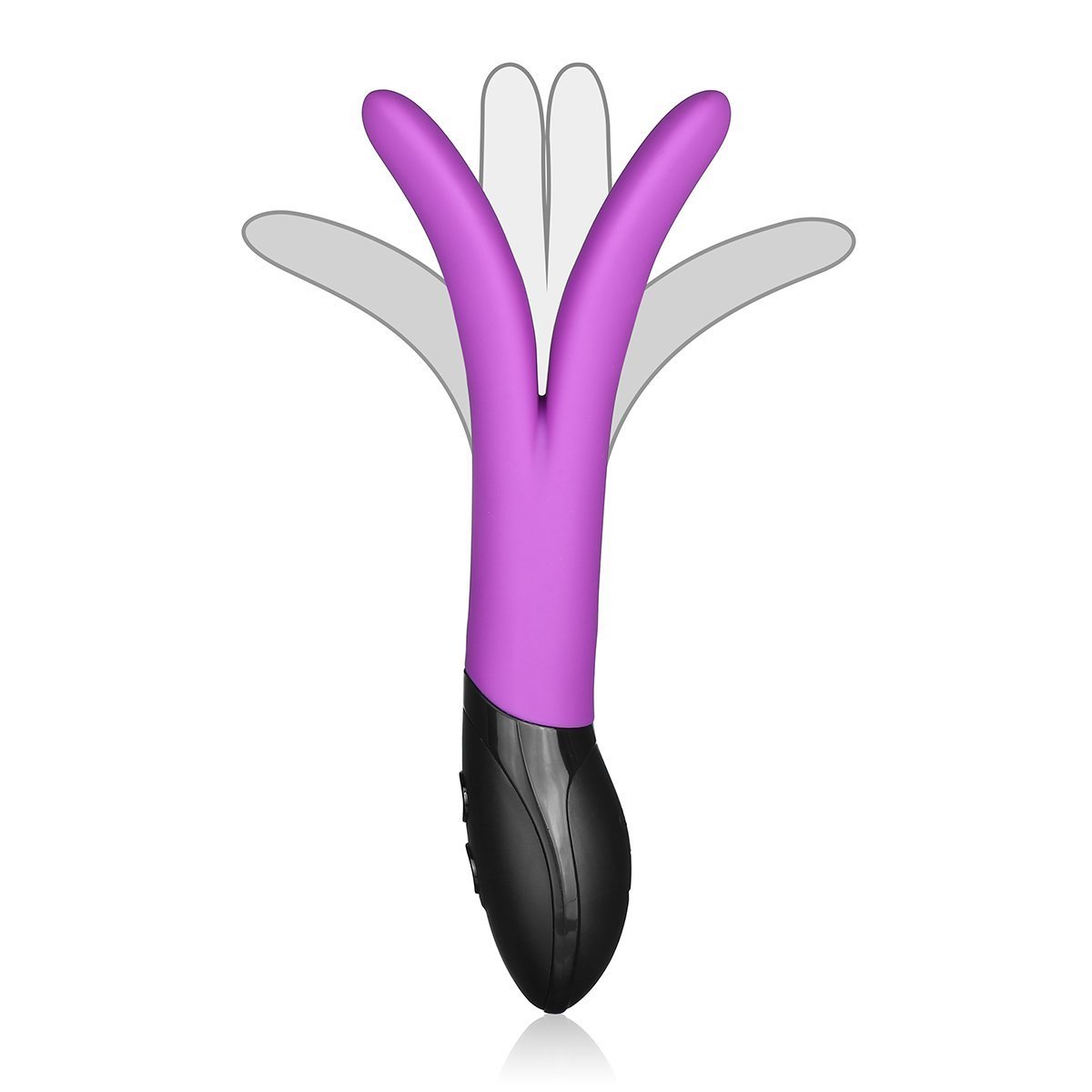 WEE Y Soft Doppel Paar Vibrator G Punkt Silikon Vibratoren mit Klitoris Stimulation Analplug Stimulieren Vibratoren 9 Frequenz sie klitoris und G-punkt Masturbation (Lila)