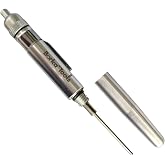 Borka Tools Precision Pen Oiler: Machined Aluminum Pocket Oiler with Push-Button Tip, Leak-Proof Cap, and Refillable Reservoir for Controlled Lubrication of Precision Tools and Mechanical Gear