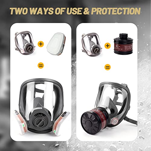 Gas Masks Survival Nuclear and Chemical, Gas Mask with 40mm Activated