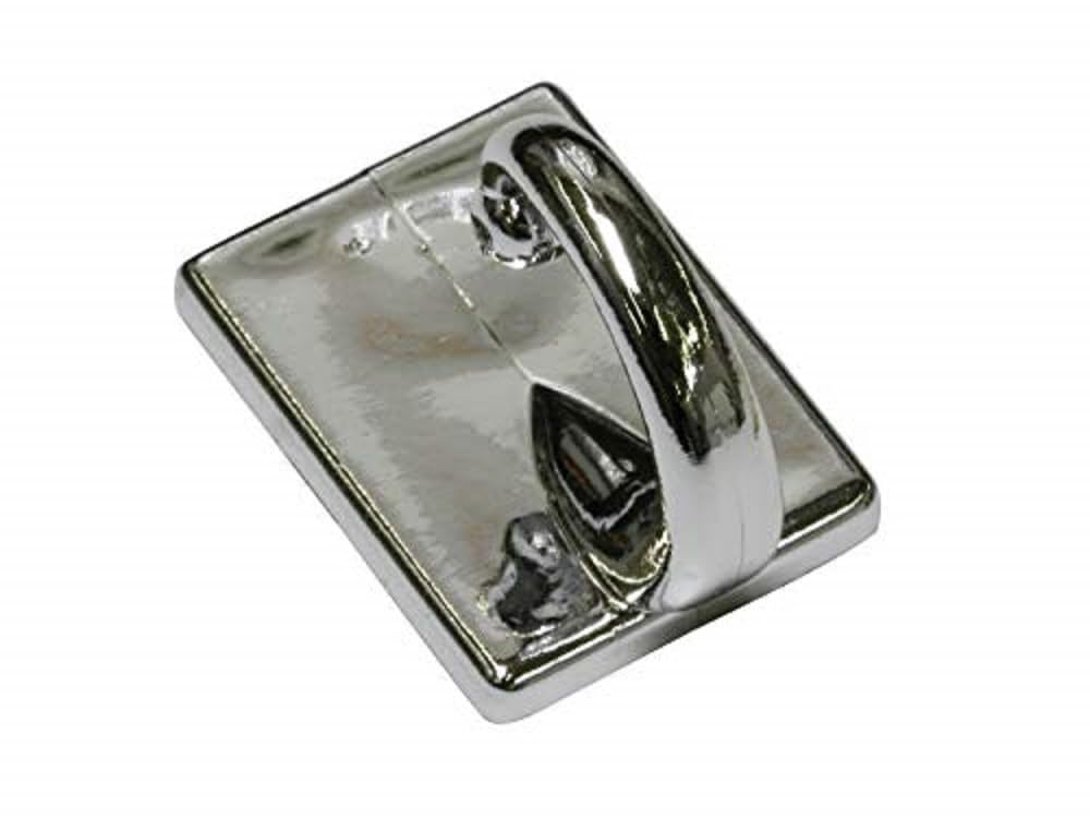 Gardinia 2 x Self Adhesive Curtain Tie Hooks for Tying and Draping Light Curtain Fabric Length 2.5cm Plastic Chrome