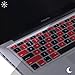 HDE Ultra Thin Silicone Rubber Keyboard Skin Cover for Macbook Pro Non Retina 13/15/17 (Red and Black Checkered)