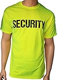 OFFICIAL NYC FACTORY Cool Neon Security T-Shirt Mens Tee Staff Event Crew Shirt