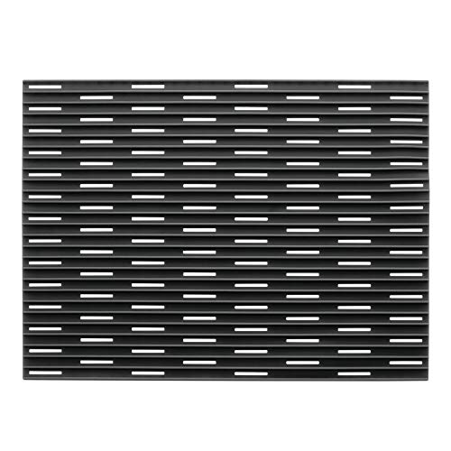 mDesign Large Kitchen Sink Protector Mat Pad Set, Quick Draining Use