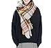 Women's Large Tartan Scarf Shawl Stole Plaid Checked Acrylic Cowl