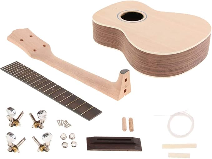 perfk 23ZollUkuleleBausatzSet UkuleleGitarrenKörperGriffbrett