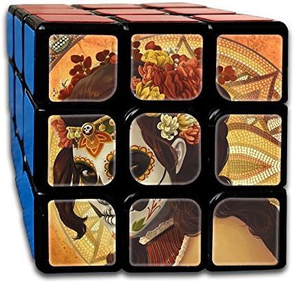 Sexy Skull Woman Rubik's Cube Original 3x3 Magic Square 2.1" Third-order Rubik Puzzle Game Speed Cube Anti Stress Toys Adults Kids