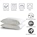 downluxe Goose Feather Down Pillow - Set of 2 Bed Pillows for Sleeping with Premium 100% Cotton Shell,King