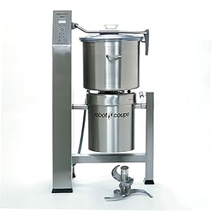 Robot Coupe R60T 2-Speed Vertical Cutter Mixer Food Processor with 63-Quart Stainless Tilt Cutter Bowl, Grey