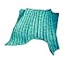 Coroler Adorable Mermaid Tail Blanket Snuggle Sleeping Bags with Wave Pattern for Adults,Green