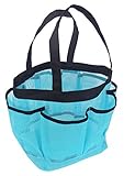 Misslo Quick Dry Mesh Pockets Shower Tote for College, Camping, Dorm room (Blue)
