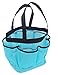 Misslo Quick Dry Mesh Pockets Shower Tote for College, Camping, Dorm room (Blue)
