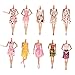 Happu-store(TM) 10 Pcs Mni Dolls Party Dress Gown Party Clothes For Barbie by happu-store