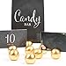 Koyal Wholesale Gold Classic Round Placecard Holders, 8-Pack, Menu Card Holder, Table Number Holders