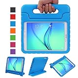 Color Our Life Samsung Galaxy Tab A 8.0 Kids Case, EVA Full-body Protective Cover with Handle Stand and Light Weight Shock Proof Kids Friendly Child Case for Samsung Tab A 8-Inch SM-T350 (Bule)