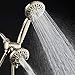 AquaDance BRUSHED NICKEL Premium High Pressure 48-setting 3-way Combo for The Best of Both Worlds - Enjoy Luxurious 6-setting Rain Showerhead and 6-Setting Hand Held Shower Separately or Together!