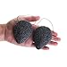Konjac Sponge All Natural Facial and Body Sponges Perfect for Acne, Blackheads, Pore Cleansing, Sensitive, Dry, Oily Skin, Bamboo Charcoal, 2 Piece