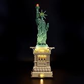BRIKSMAX Led Lighting Kit for Architecture Statue of Liberty- Compatible with Lego 21042 Building Blocks Model- Not Include The Lego Set