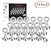 Wukong Neodymium Magnetic Hooks, Permanent, Rare Earth Magnets with Eyebolt 20 LB Pulling Forces for Refrigerator Kitchen Fridge Small Light Ceiling Hanger (18 Pack)