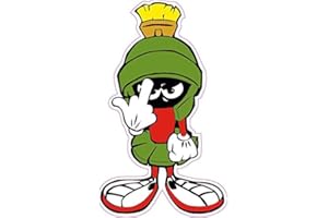 NOSTALGIA DECALS Marvin F you Decal 5"