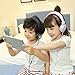 Kids Headphones with Microphone, Volume Limited Hearing Protection & Foldable Lightweight Design, Kids Friendly Safe Material & Tangle-Free Cable, Wired On-Ear Headset for Children Girls