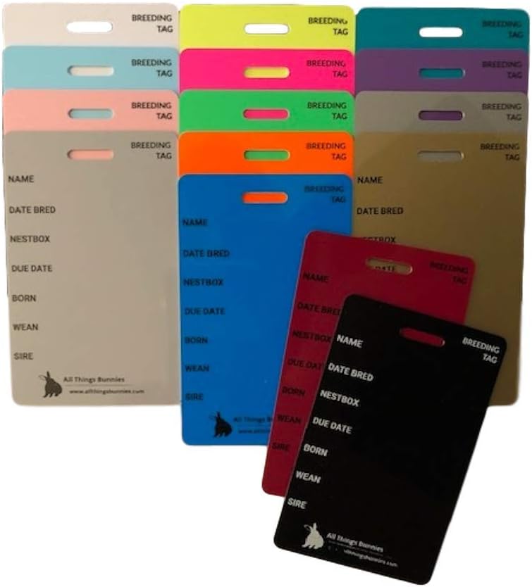 All Things Bunnies Cage Cards Breeding (Metallic Gold