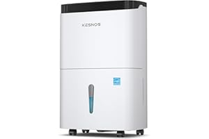 Kesnos 120 Pints Energy Star Dehumidifier for Home and Basement with Drain Hose, Ideal for Large Spaces Up to 6,000 Sq. Ft., Auto Defrost and Self Drying