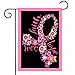 Briarwood Lane Faith Hope Love Garden Flag Pink Ribbon Breast Cancer Awareness Floral 12.5