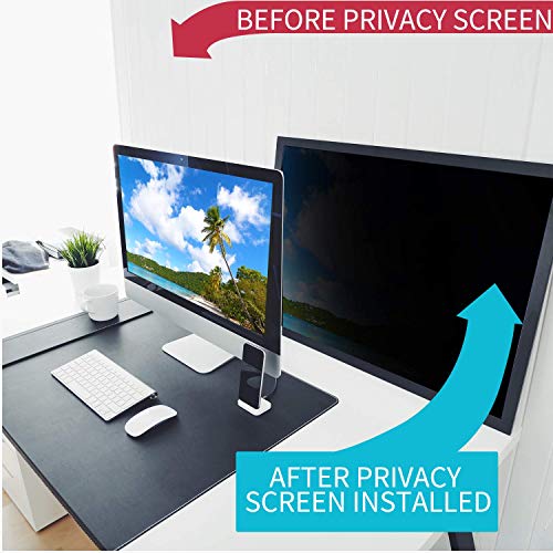 21.5''W Inch Privacy Screen Filter for Desktop Computer Widescreen Monitor - Anti-Glare, Blocks 96% UV,Anti-Scratch with 16:9 Aspect Ratio - Thumbnail 3
