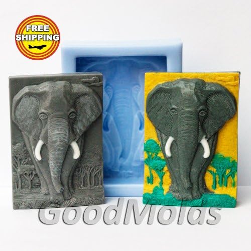 Soap Mold Elephant Soap Mold Silicone Molds Mold for Soap Mold Animals Mold Silicone Mold Art Mold Exclusive Molds