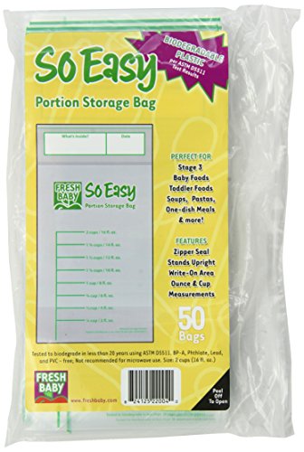 Fresh Baby So Easy Portion Storage Bags, 50 Count