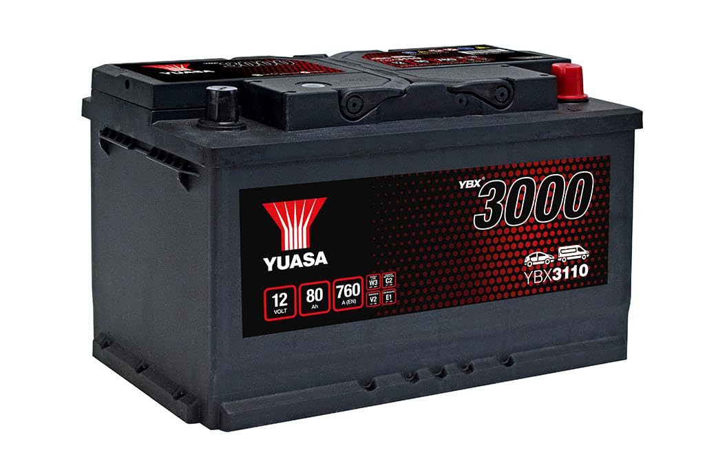Yuasa YBX3110 12V 80Ah 760CCA Sealed Maintenance Free High Performance Car Battery