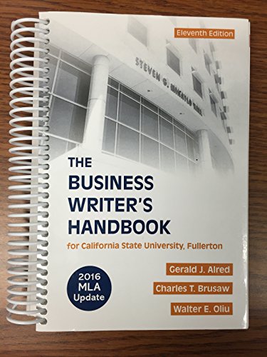The Business Writer's Handbook for California S... 1319122701 Book Cover