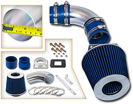 Velocity RacingBlue Short Ram Air Intake Kit + Filter Compatible with 87-91 Toyota Camry 2.0L L4