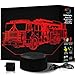 rainbolights FIRE Truck Illusion Night Light 7 Color LED Does Not Get Hot A Great Gift for Boys Kids or Fireman Compliments Any Fire Set or Emergency Toy Set Comes with Mains Plug & USB Cable