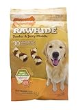 Nylabone Rawhide Filet Mignon Flavored Braid Puppy Dog Treat Bone