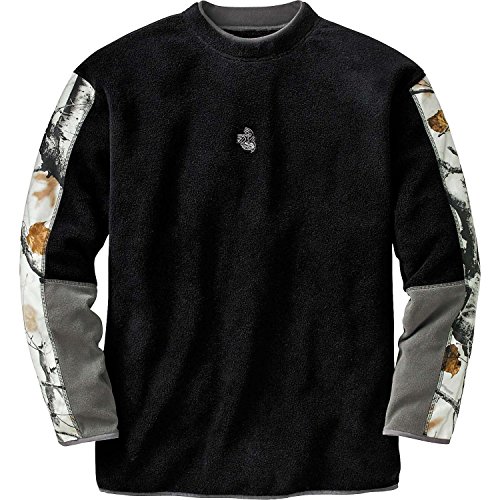 Legendary whitetails men s big game sherpa crew black x…