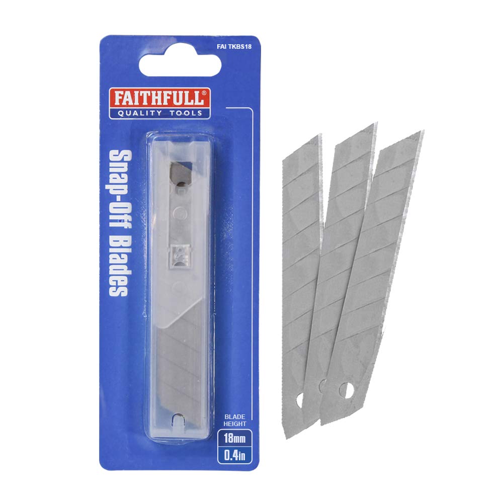 Faithfull TKBS18 Snap Off Knife Blade 18mm