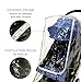 P&P Baby Stroller Rain Cover - Best for Umbrella Strollers. Universal fit | Protection for All Conditions - Snow, Dust, Wind, Mosquito | Transparent Big Window with Ventilation, Premium Quality