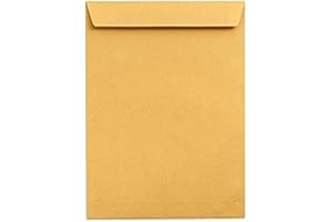 True-Ally Laminated Yellow Paper Large Size Envelope Ideal For Home Office Secure Mailing | Poly Laminated inside | 12 x16 in