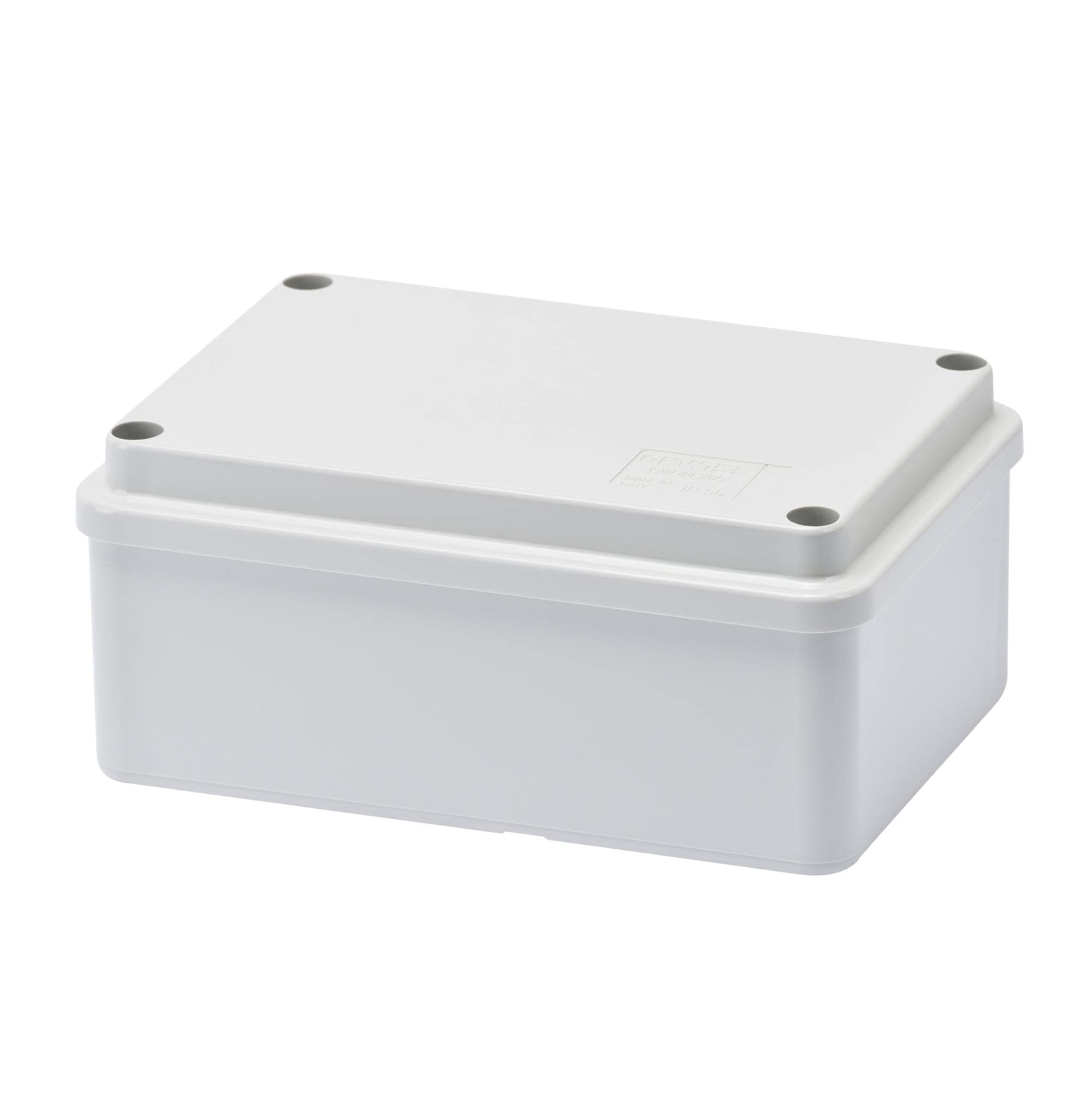 Gewiss Watertight Box Junction Box with Low Screw Lid for Smooth Walls IP65 (GW44205)