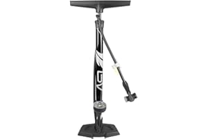 BV Bike Pump – High Pressure Bicycle Floor Pump for Presta and Schrader Valves, Portable Inflator Air Pump for Bike Tires, Ba