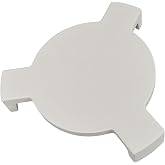 AUPLEX 15.2" Heat Deflector Conveggtor for Kamado Accessories, Ceramic Pizza Stone with 3 Legs, Smoking Plate Grill Accessories Plate Setter-Extra Thick